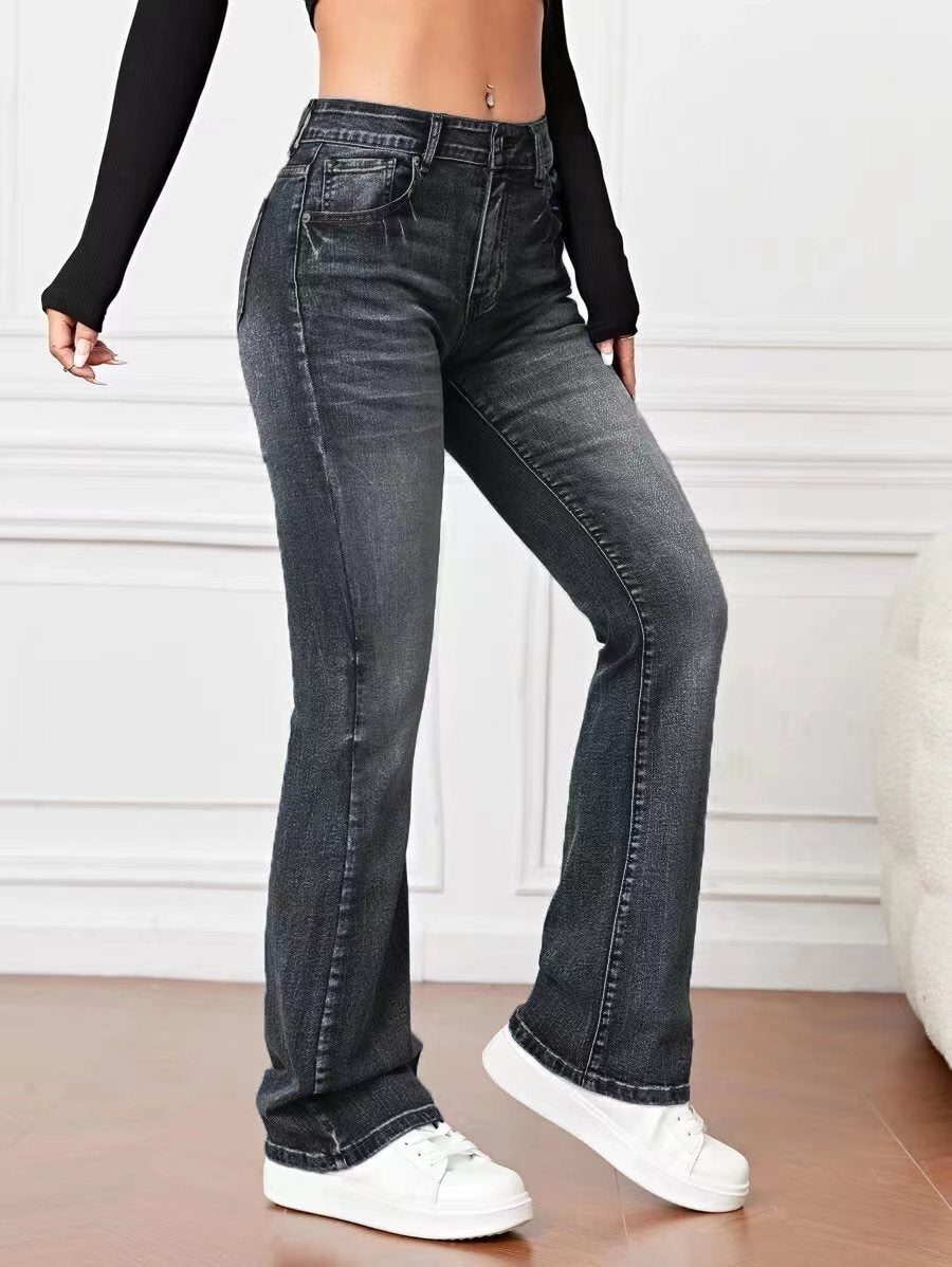 Willow - High-Waist-Schlagjeans im Slim-Fit