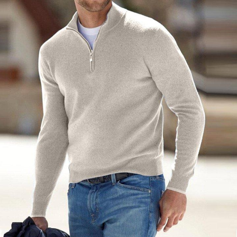 Baxter - Bequemer Pullover mit halbem Reißverschluss