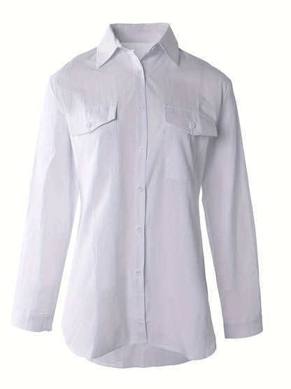 Weißes Button-Down-Hemd - Iria