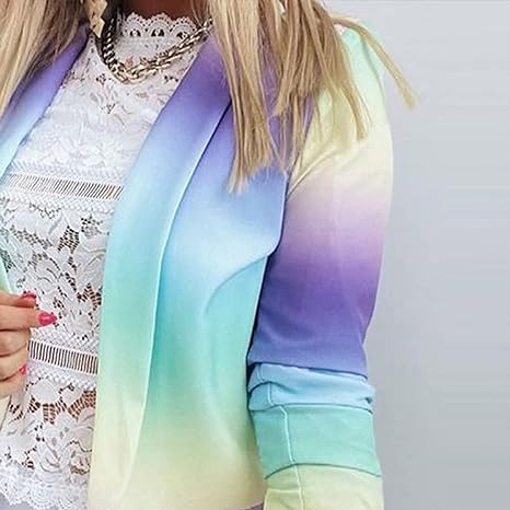 WOLFF Langärmelige Tie-Dye-Blazer