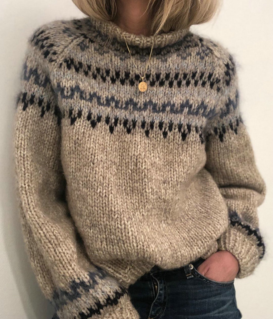 Harlee - Gemütlicher Handgestrickter Pullover