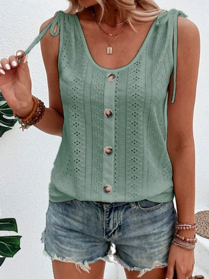 Sommerliche ärmellose Tanktop | Festliche Bluse für Damen