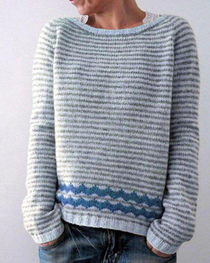 Damen retro-pullover