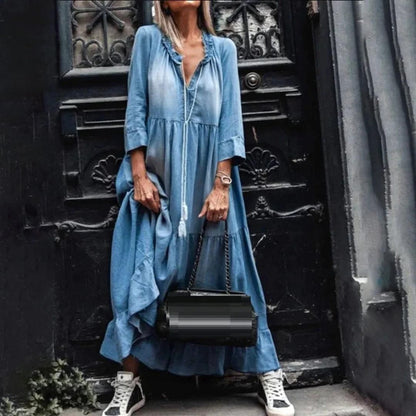 Bohème-Denim-Kleid - Alene