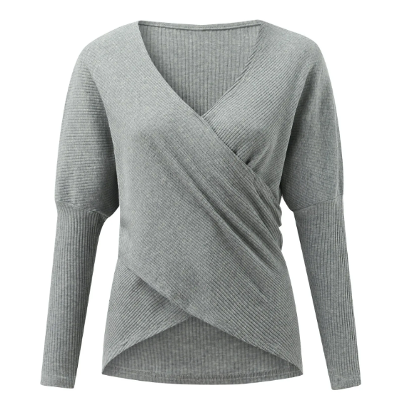 WOLFF Gekreuzter Pullover