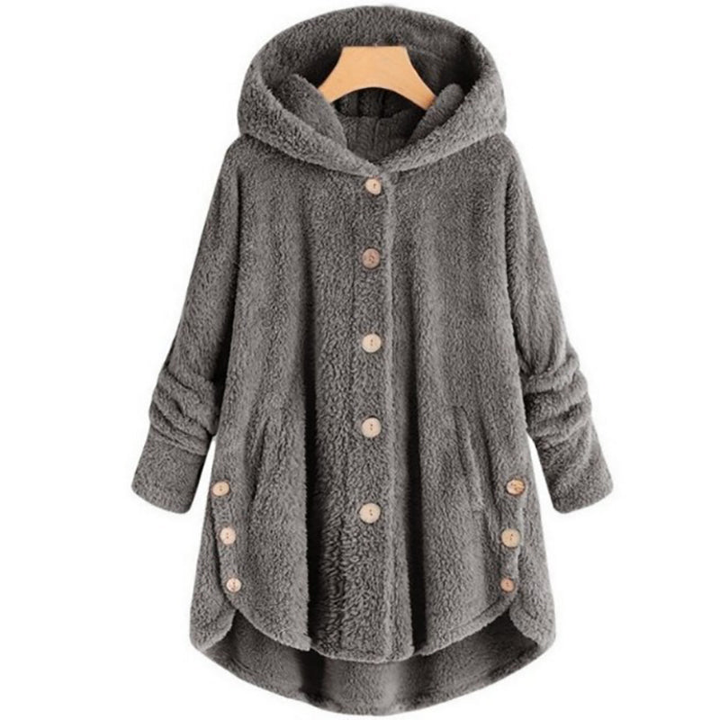 WOLFF Teddybär Mantel Wolljacke